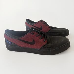 Nike x Pendleton Mens Black/Red 10.5 SB Zoom Air Stefan Janoski Leather Sneakers